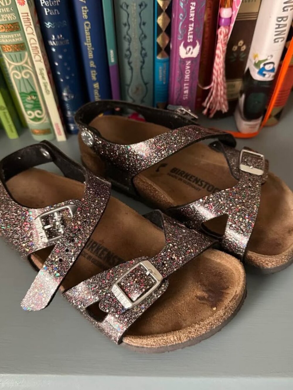 Birkenstock Rio Kids in Cosmic Sparkle Size EU 28 / Size 11
